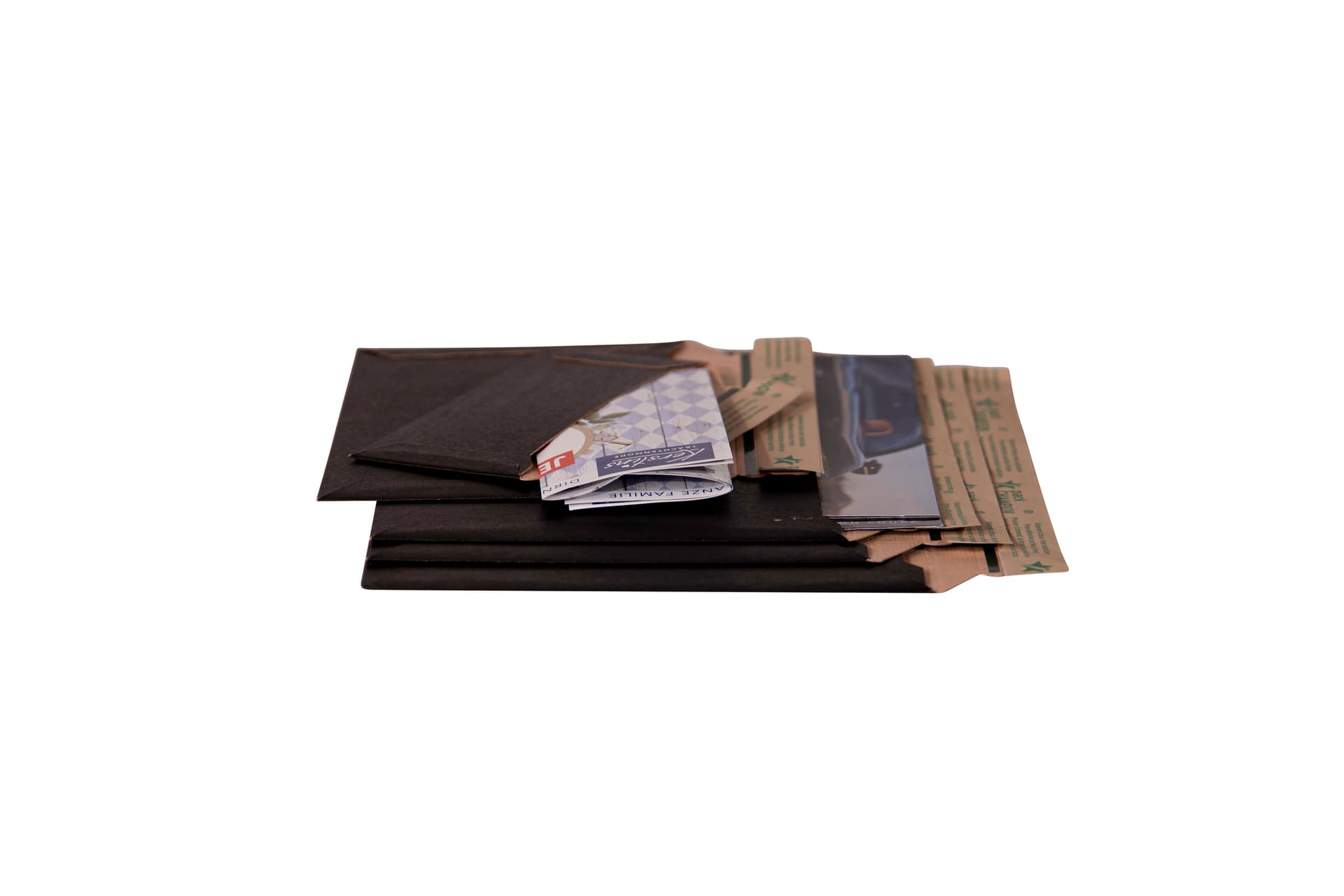 Versandtasche quer schwarz